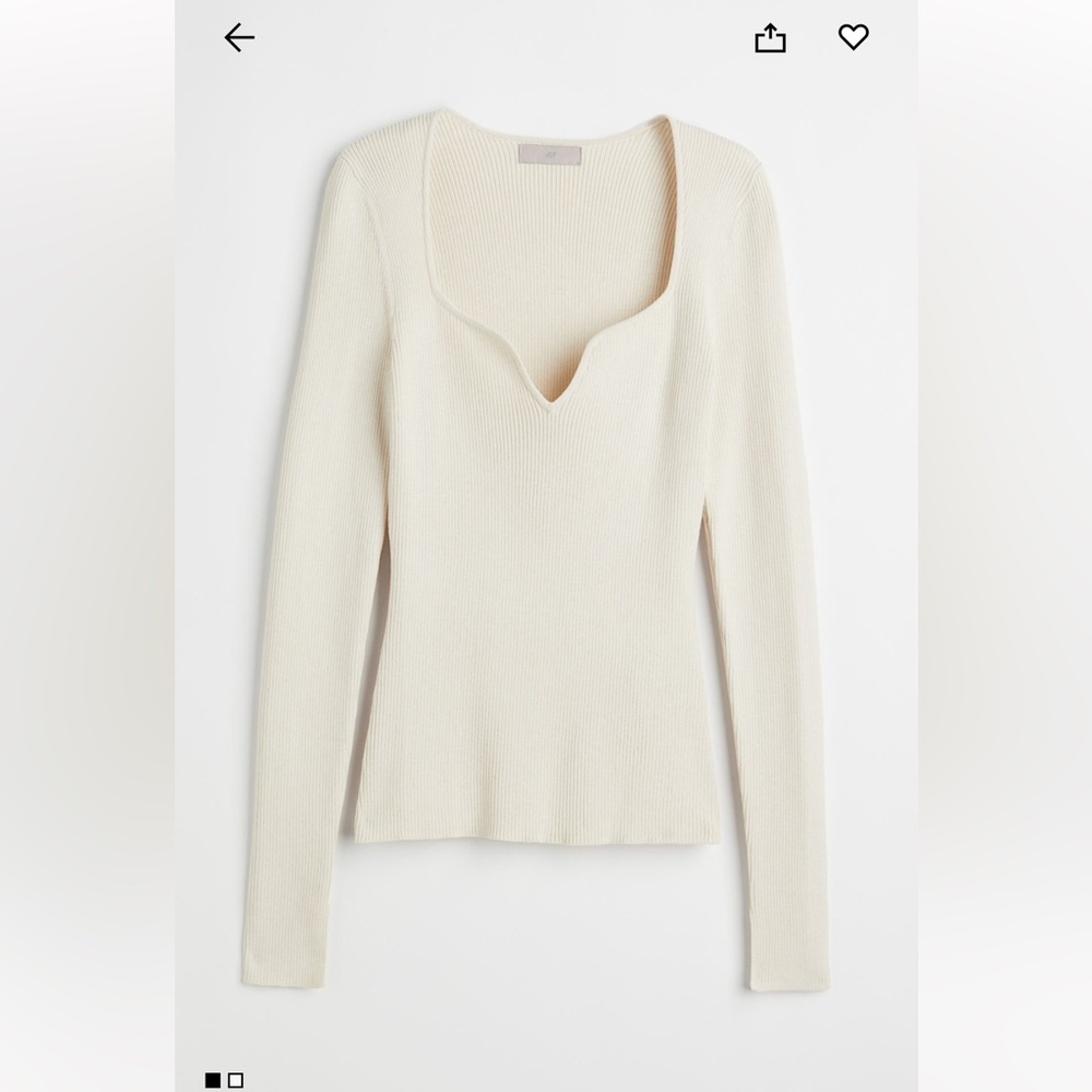 Rib knit top